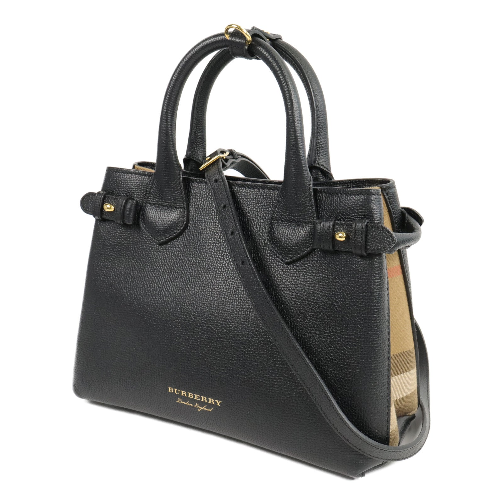 BURBERRY 牛皮皮革2 Way Shoulder手挽肩背兩用袋