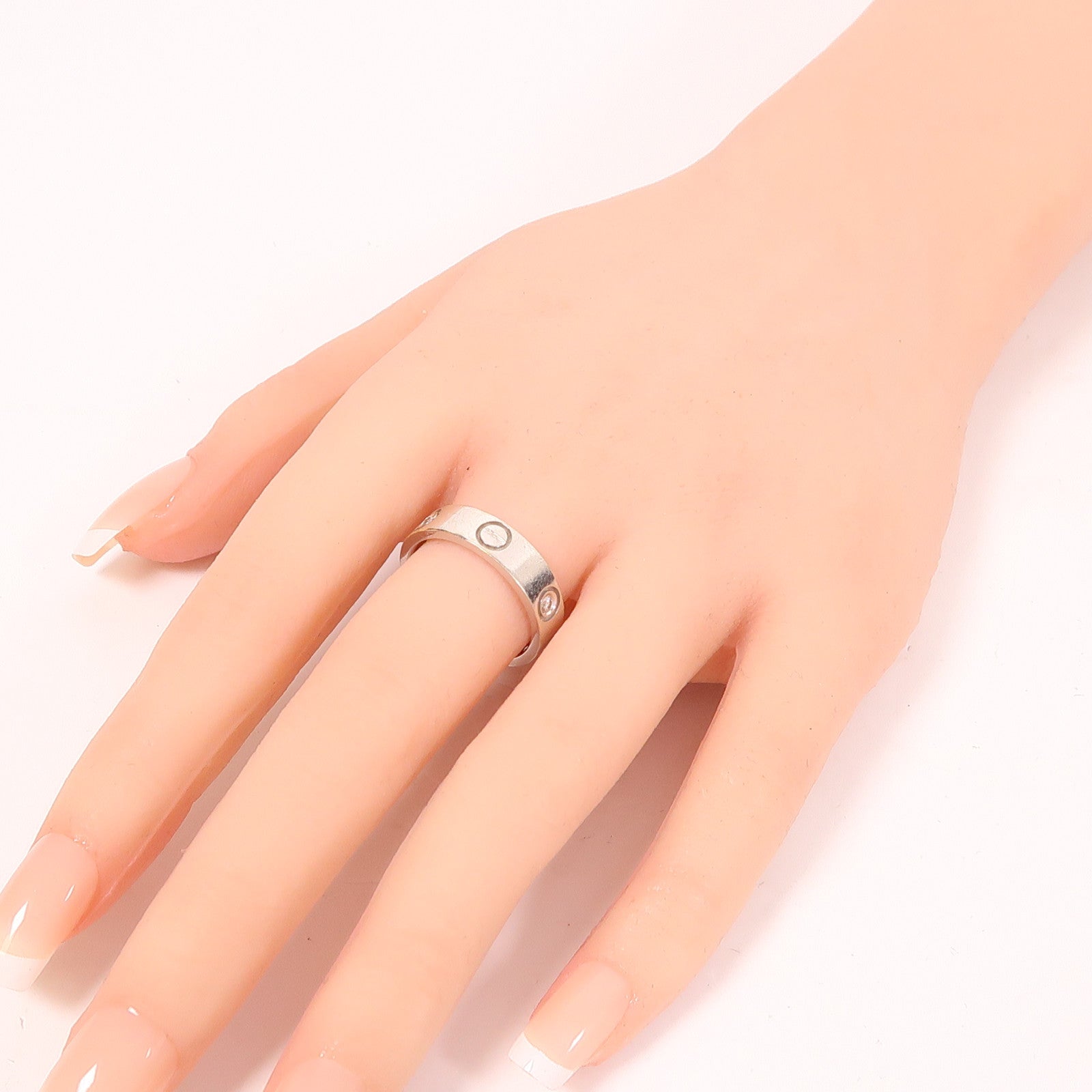 JEWELRY 18K白金Diamond Ring0.111ct鑽石戒指US#7.5