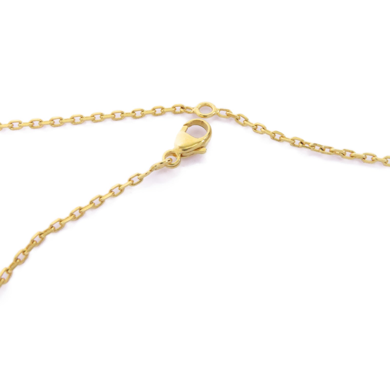 HERMES 金屬/Swift皮革O'Kelly Necklace項鍊啡色/金色