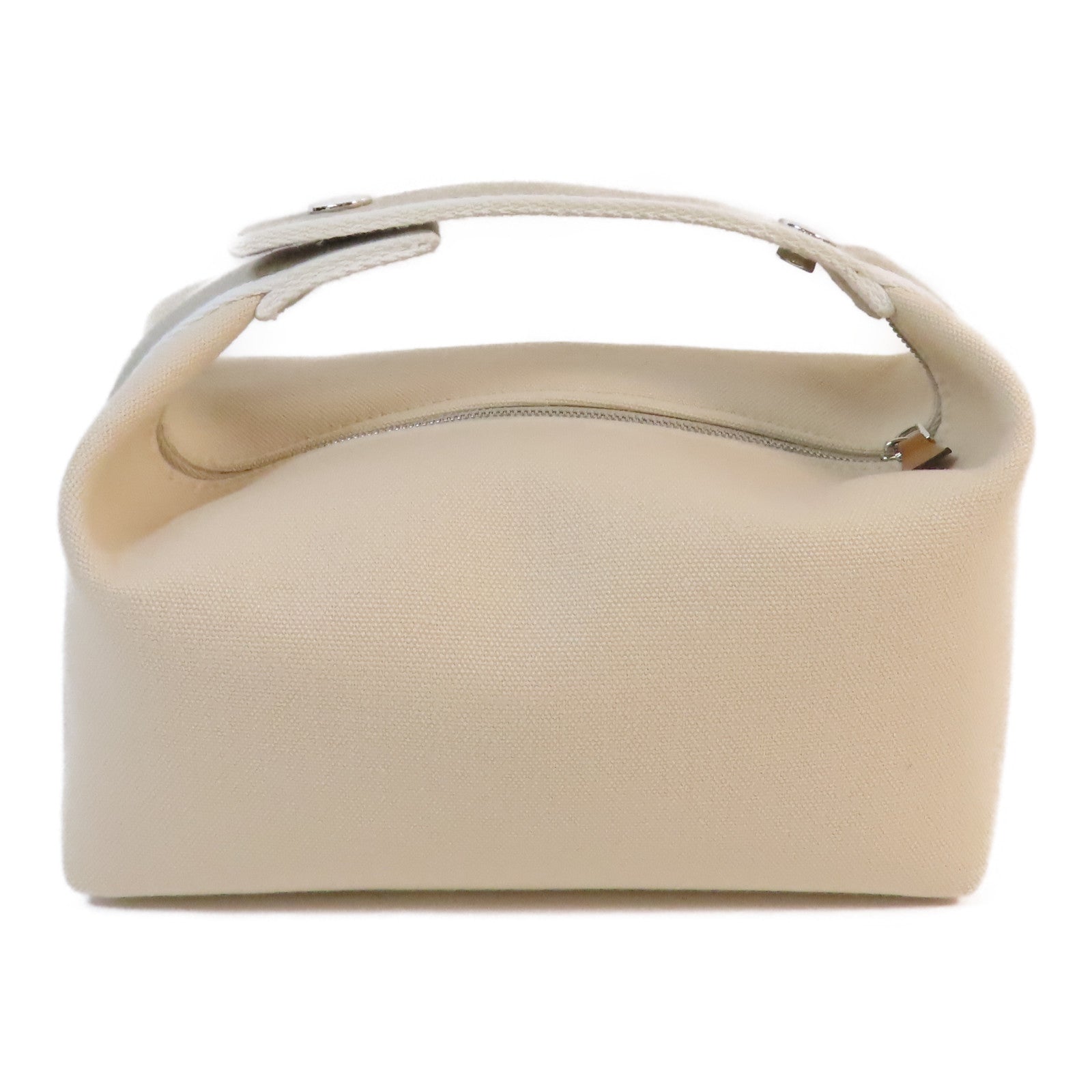 HERMES 帆布Bride A Brac銀扣手挽袋Nata