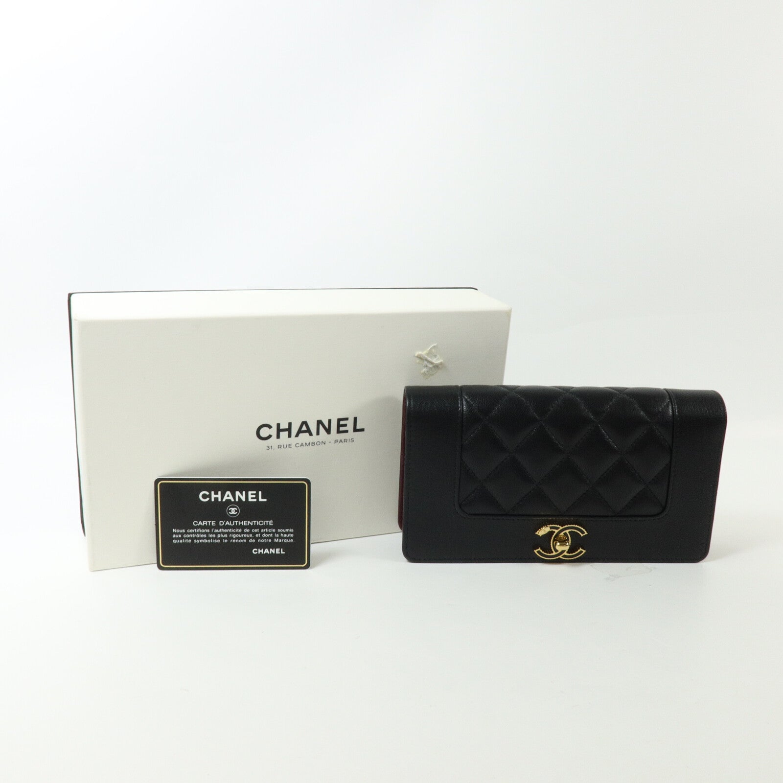 CHANEL 羊皮皮革Mademoiselle Vintage Long Wallet長錢包