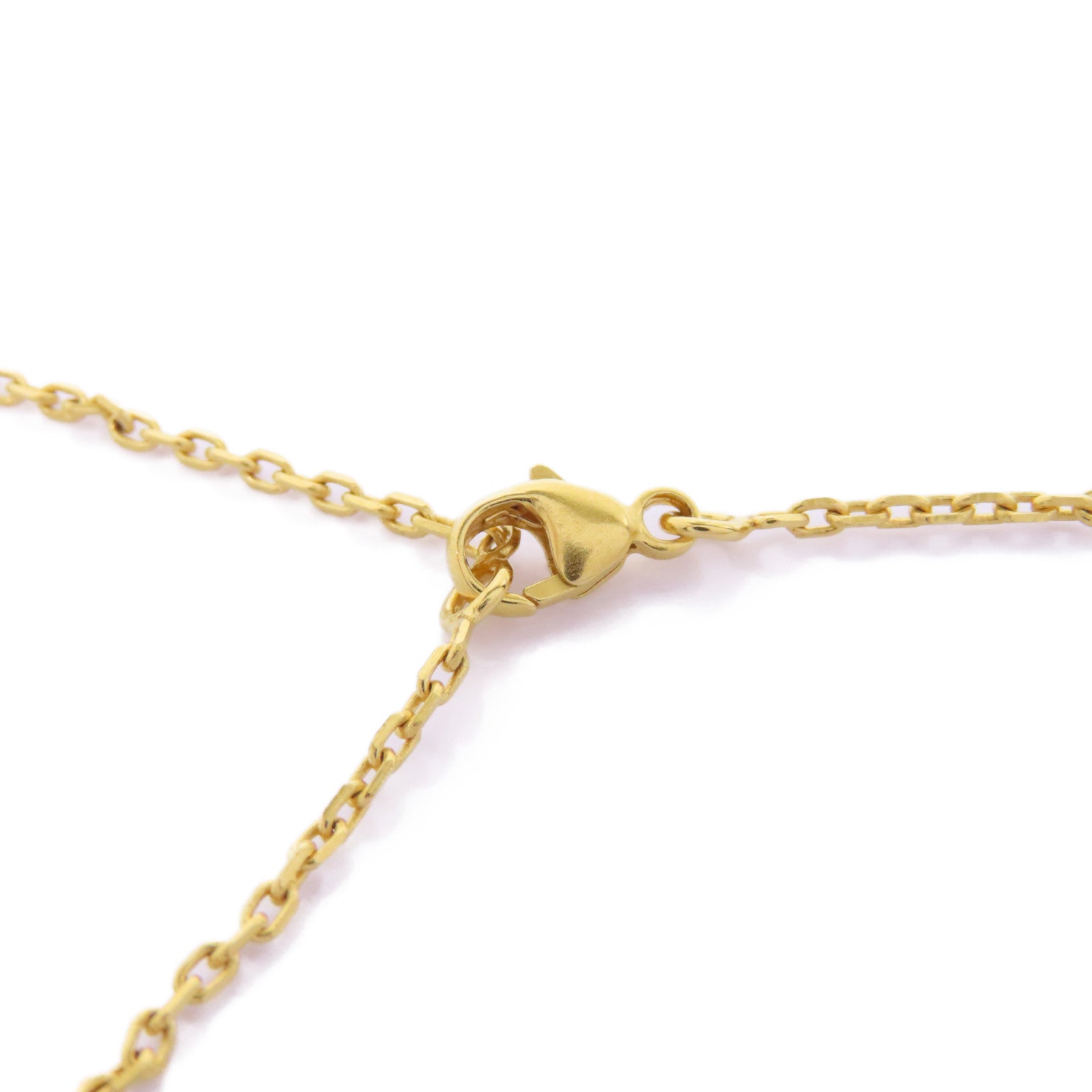 HERMES 金屬/Swift皮革O'Kelly Necklace項鍊啡色/金色