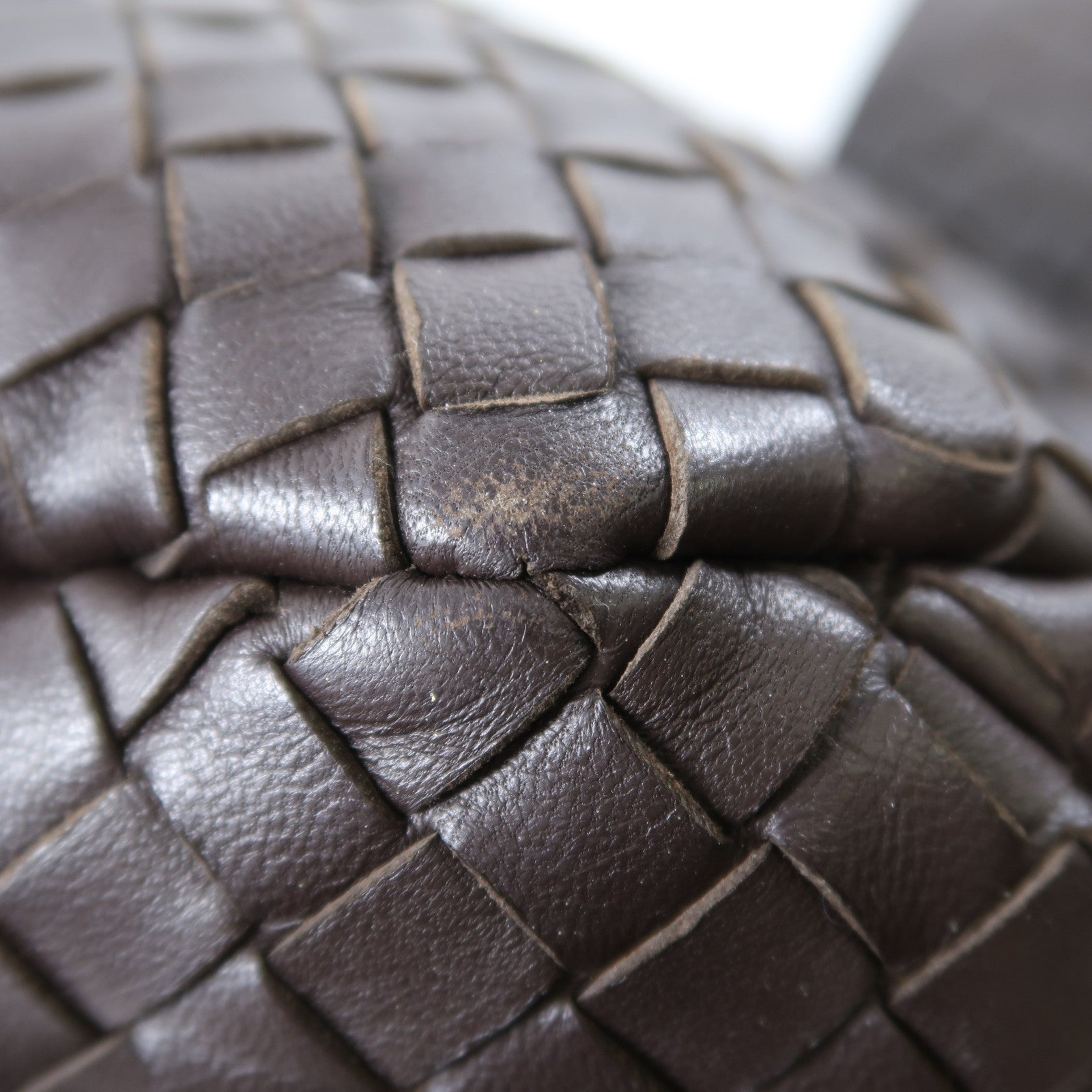 BOTTEGA VENETA 羊皮皮革Shoulder Bag肩背袋啡色