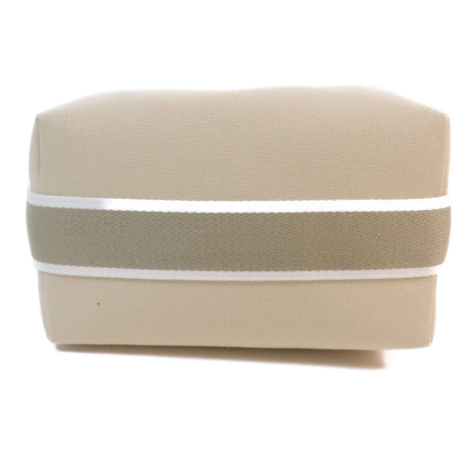 HERMES 帆布Bride A Brac銀扣手挽袋Nata