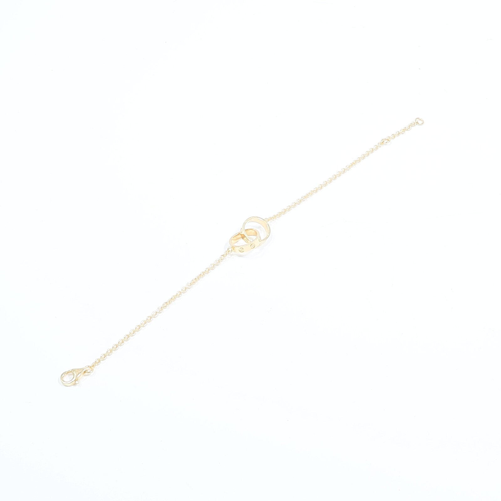 CARTIER 18K黃金Love Bracelet On Chain手鏈