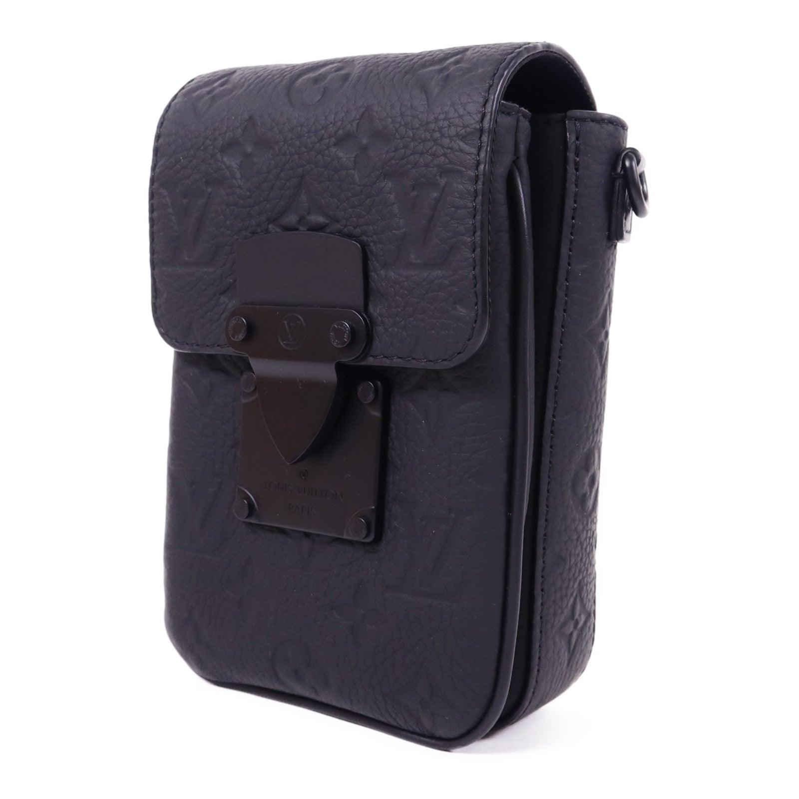LOUIS VUITTON Monogram Taurillon S-Lock Vertical Wearable肩背袋