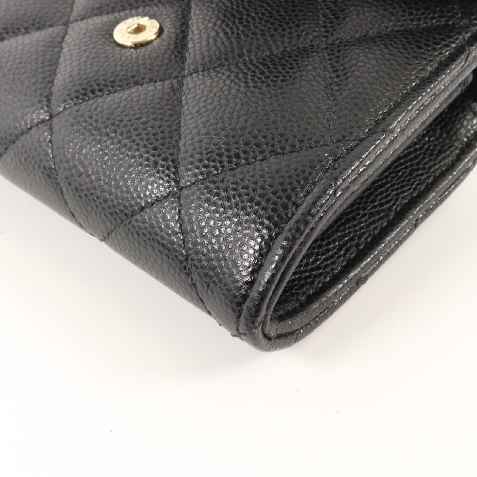 CHANEL 牛皮皮革Classic Small Flap Wallet金扣卡片套