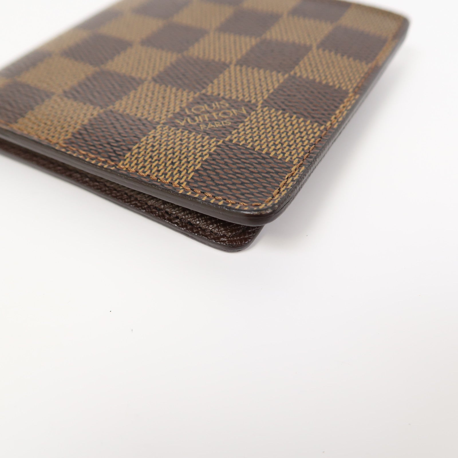 LOUIS VUITTON Damier Ebene Fold Wallet錢包啡色