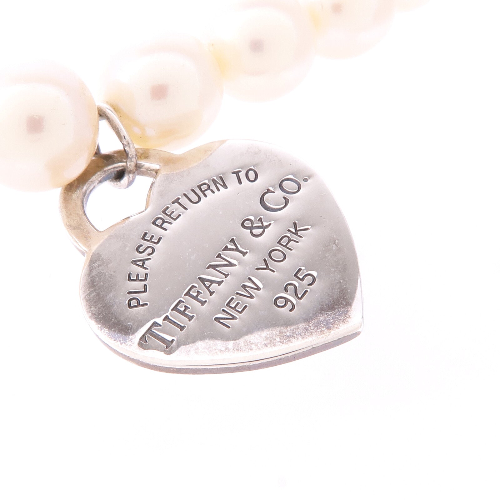 TIFFANY＆CO 925純銀Pearl Bracelet珍珠手鏈