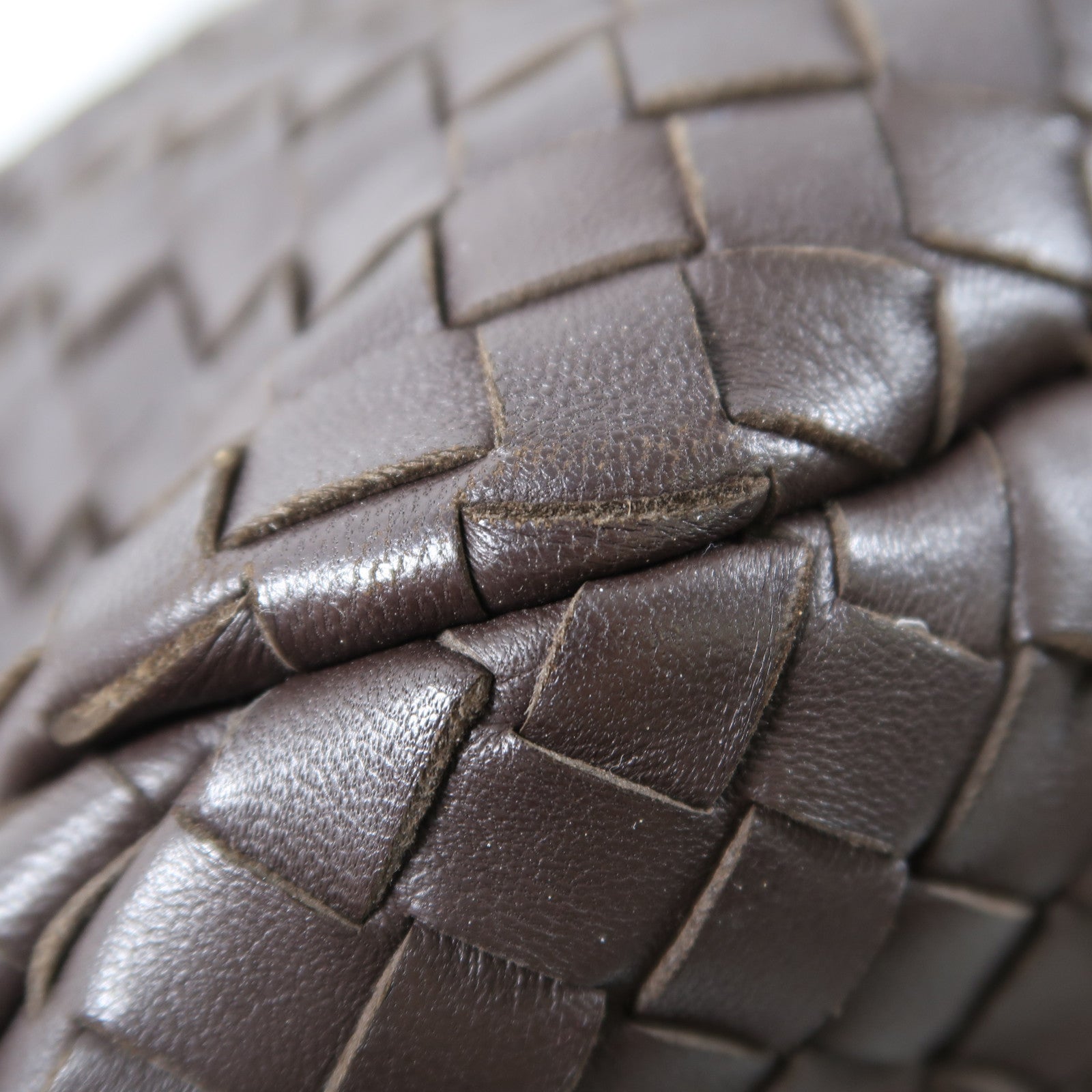 BOTTEGA VENETA 羊皮皮革Shoulder Bag肩背袋啡色