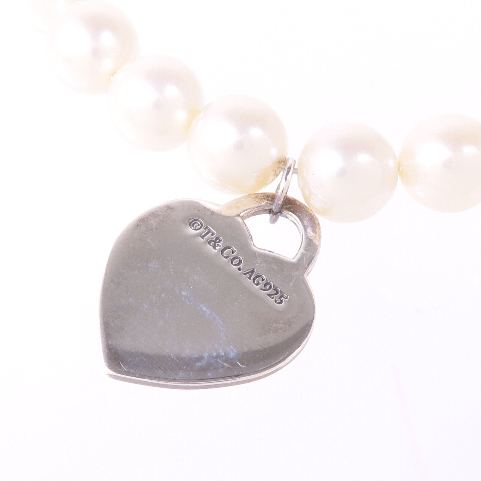 TIFFANY＆CO 925純銀Pearl Bracelet珍珠手鏈