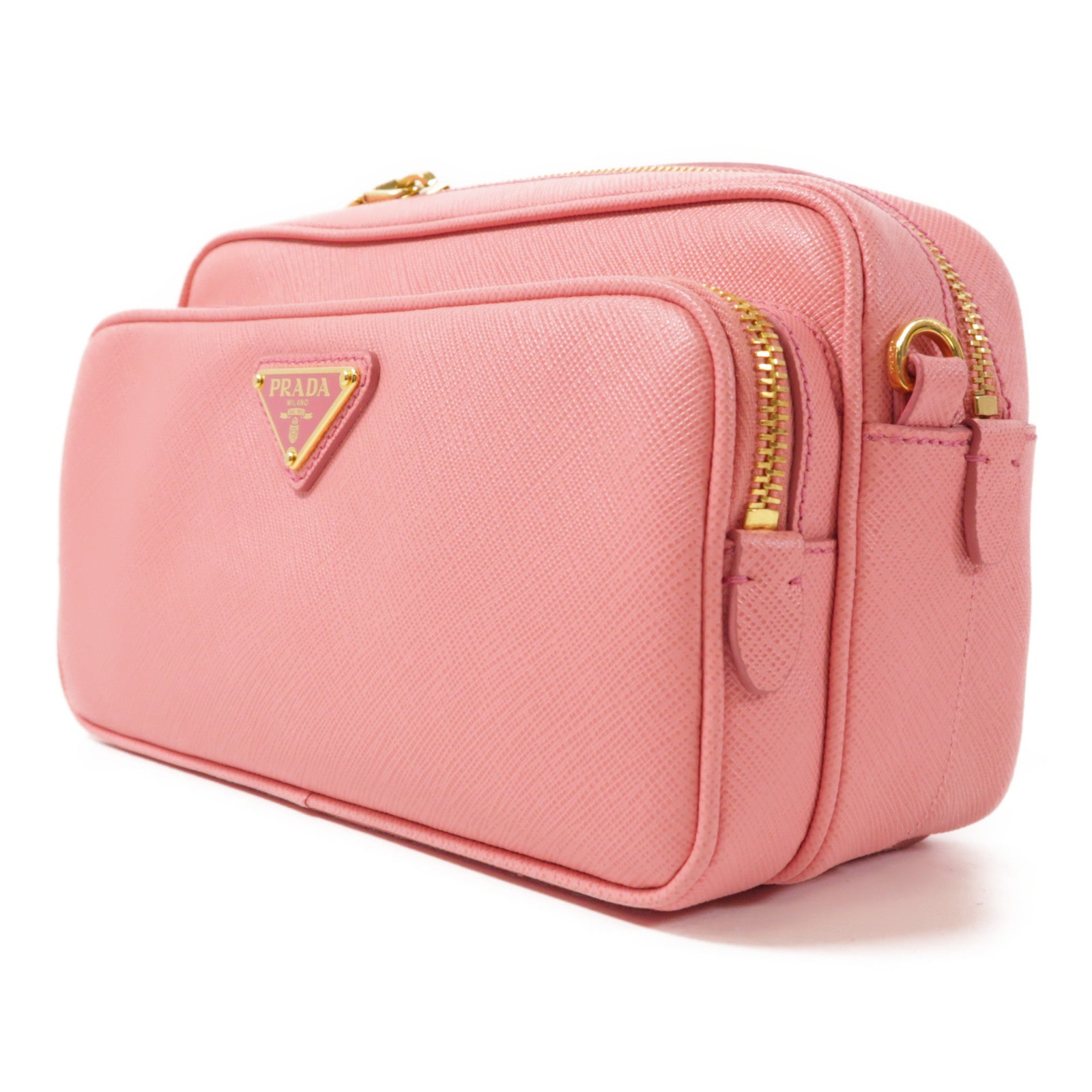 PRADA Saffiano皮革Shoulder Bag金扣肩背袋