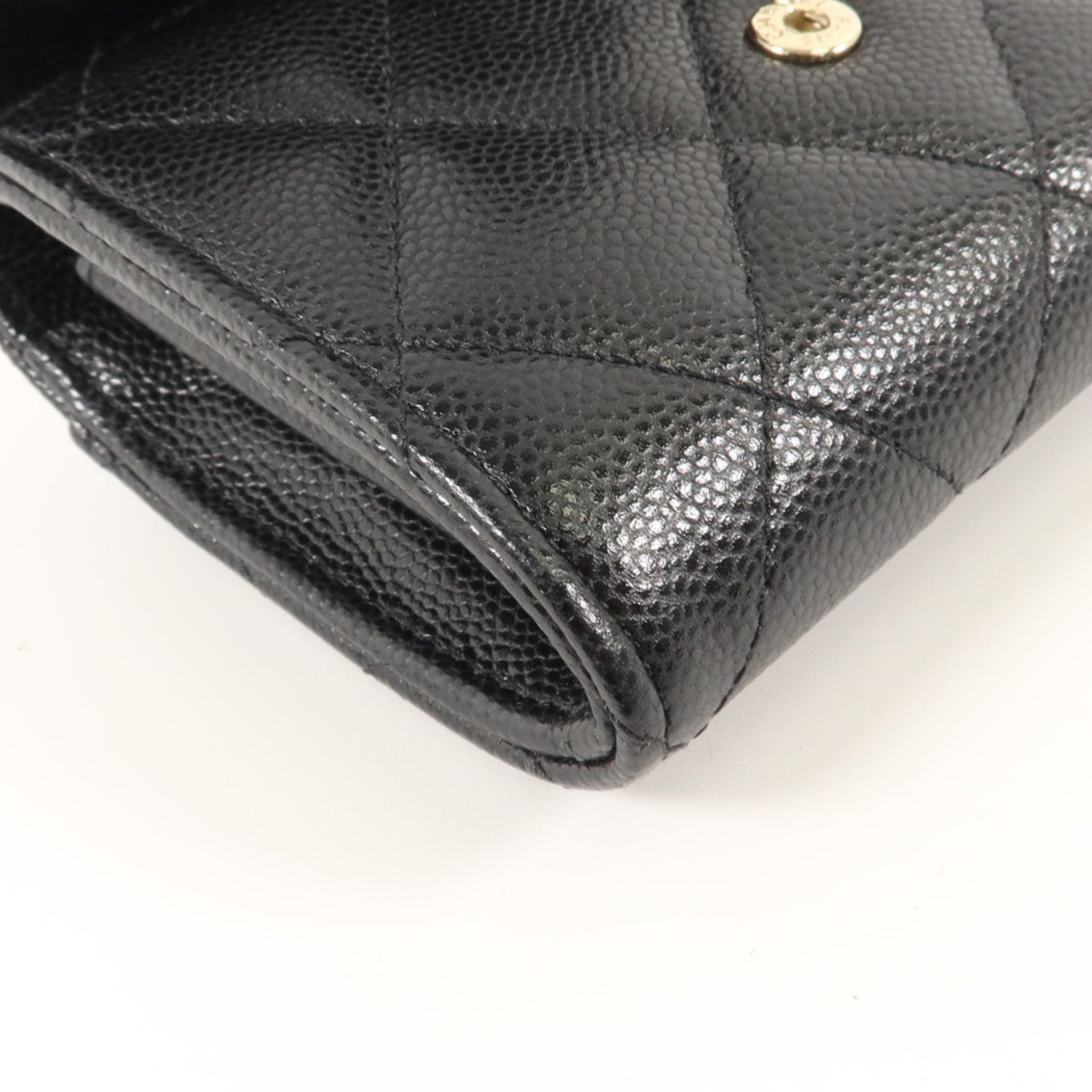 CHANEL 牛皮皮革Classic Small Flap Wallet金扣卡片套