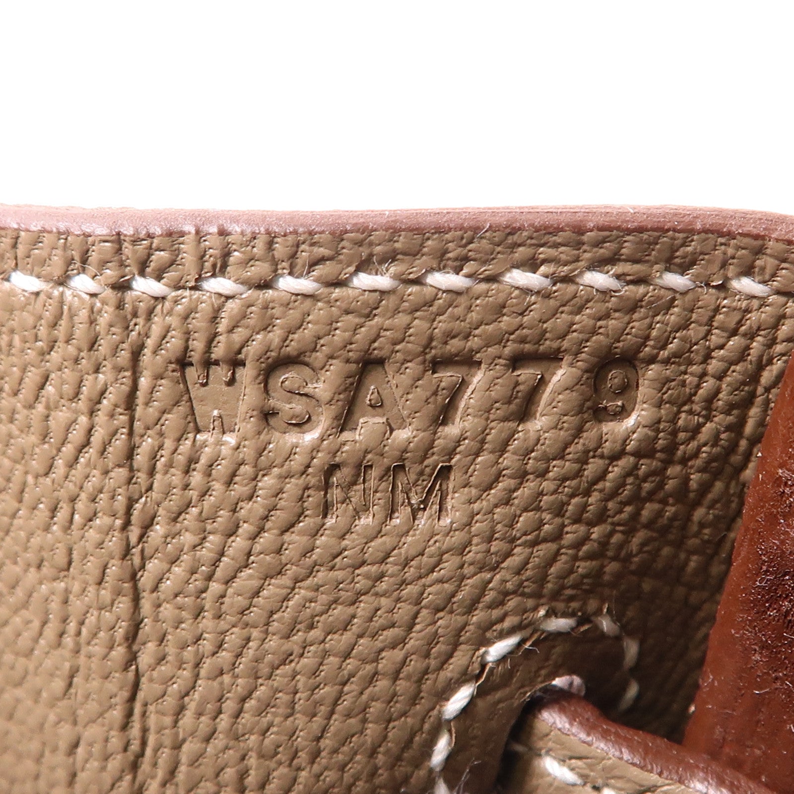 HERMES 【激減優惠】Togo皮革Birkin 25銀扣手挽袋Etoupe