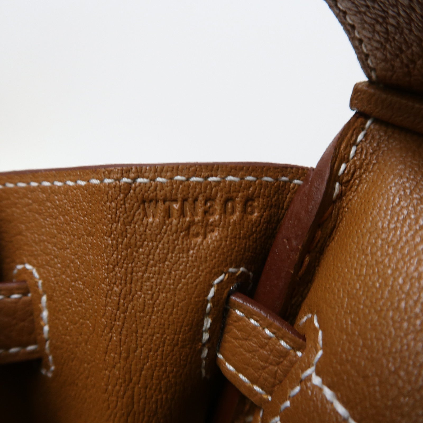 HERMES Togo皮革Birkin 25銀扣手挽袋經典駝色