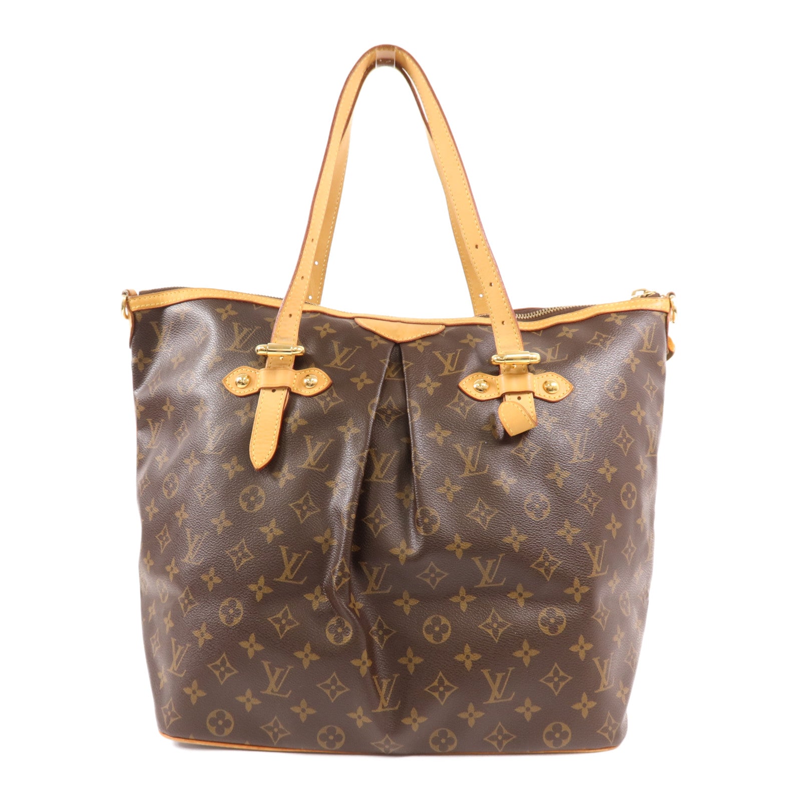 LOUIS VUITTON Monogram Palermo GM金扣手挽肩背兩用袋