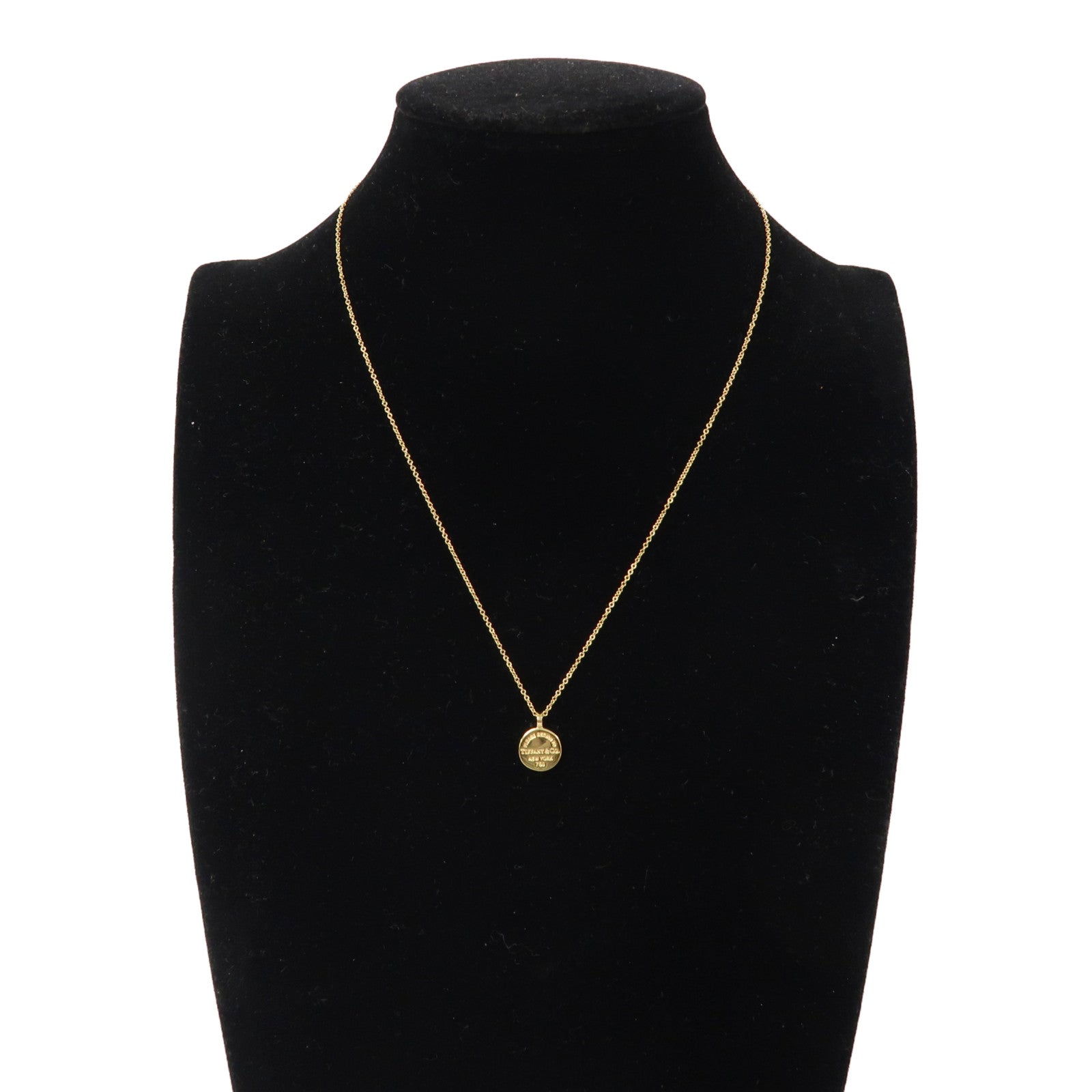 TIFFANY＆CO 18K金Return to Tiffany Round Tag Necklace項鍊