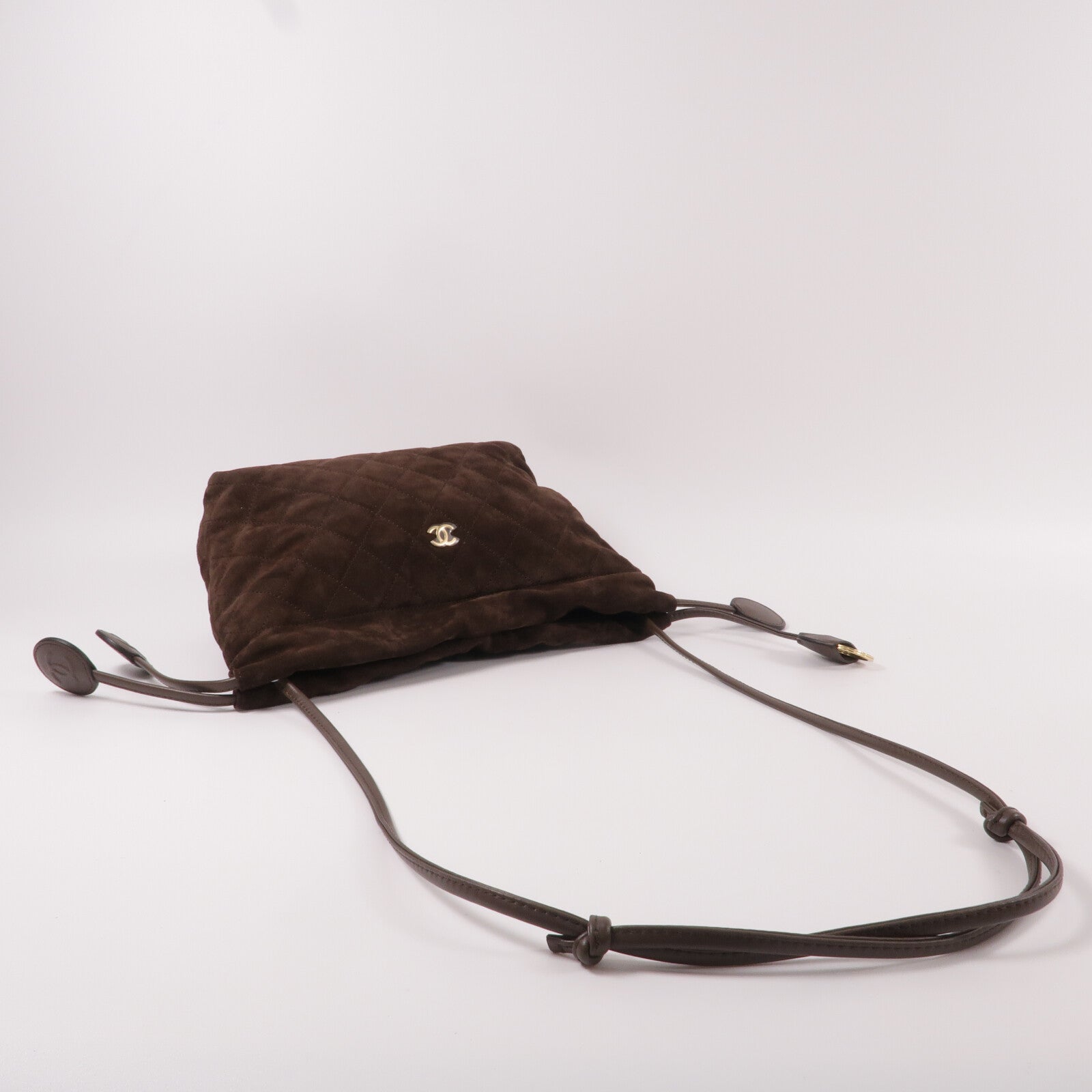 CHANEL 絨布Clutch With Chain肩背袋