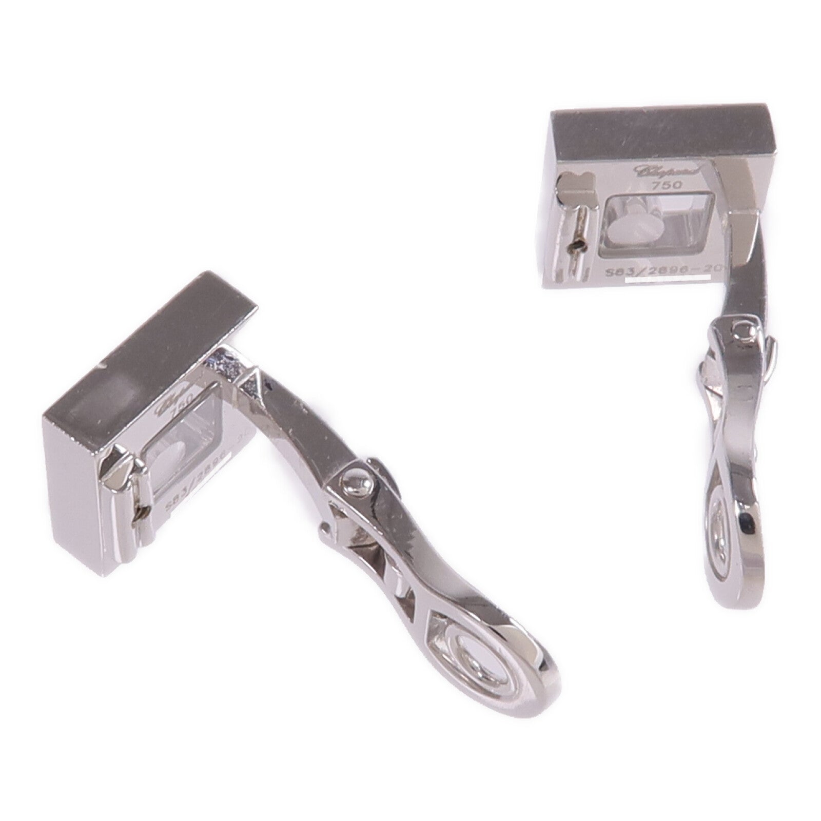 Chopard 18K白金Diamond Earrings鑽石耳環