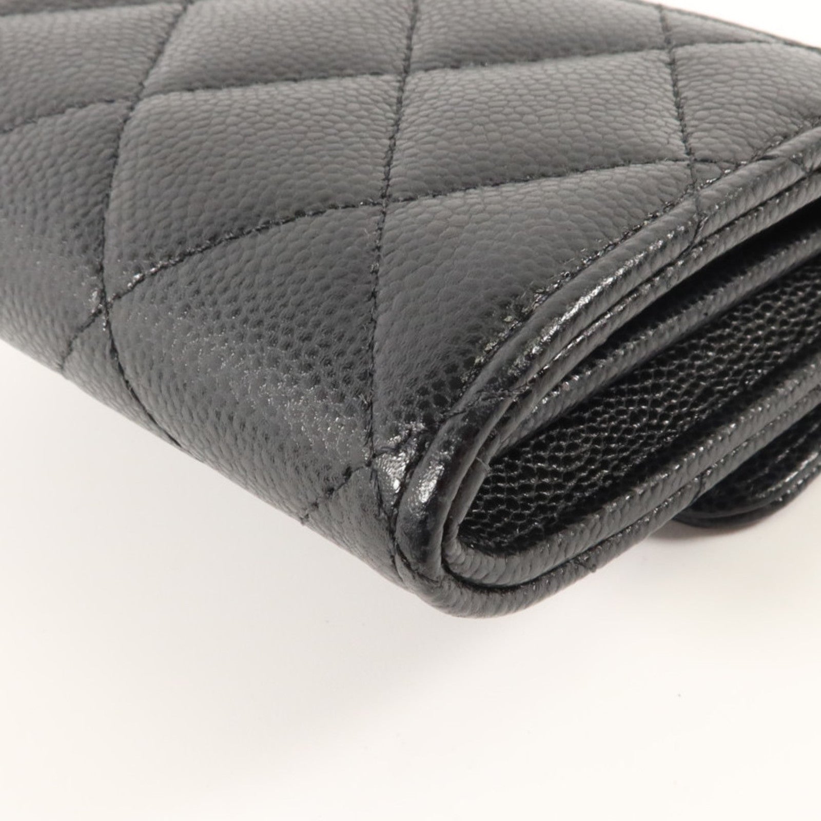CHANEL 牛皮皮革Classic Small Flap Wallet金扣卡片套
