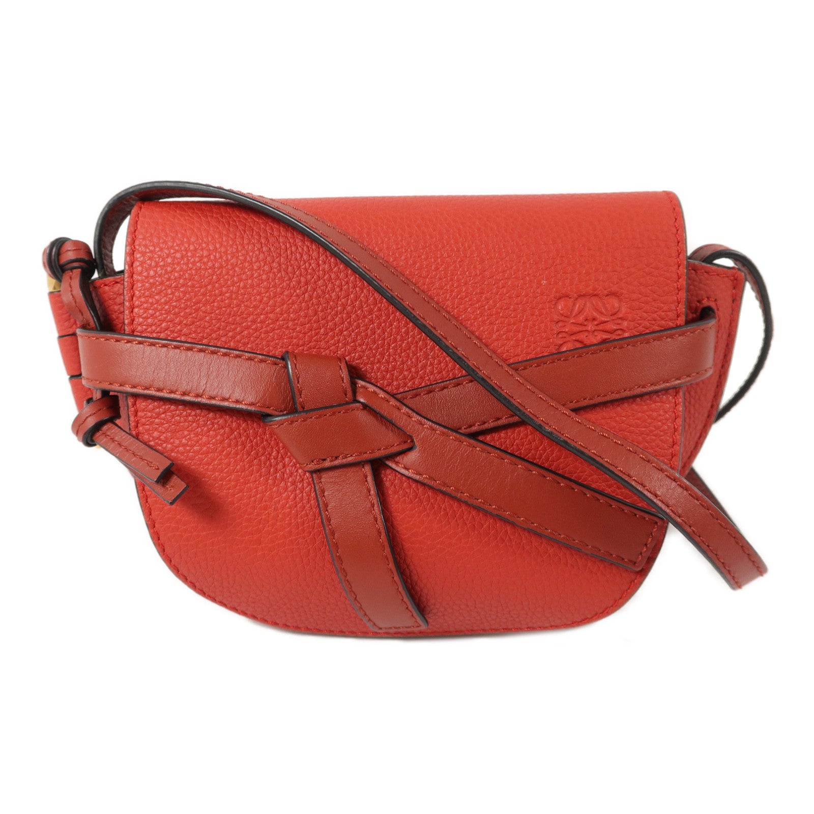 LOEWE 牛皮皮革Mini Gate肩背袋