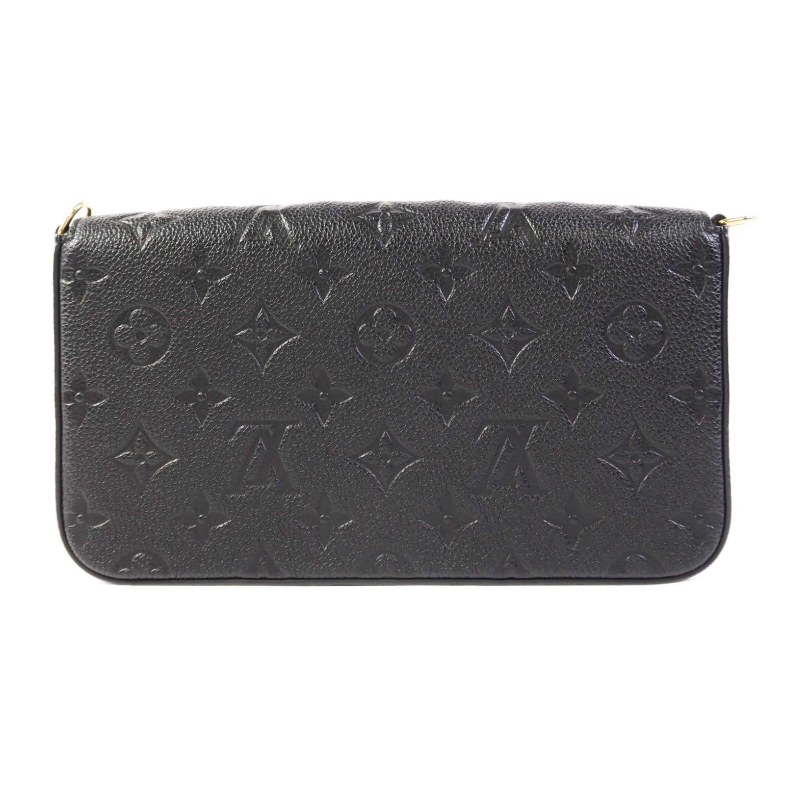LOUIS VUITTON Monogram Empreinte Felicie Pochette金扣肩背袋