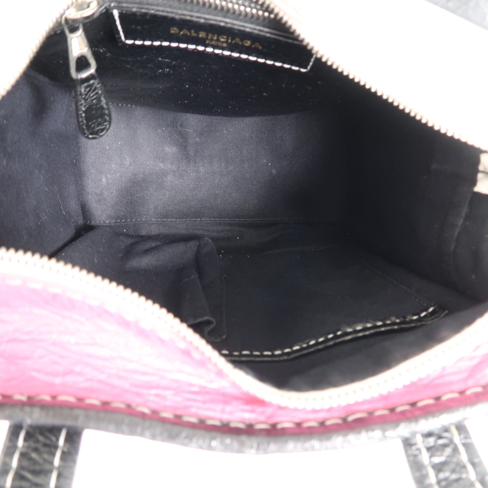 BALENCIAGA 牛皮皮革Bazzaar銀扣手挽肩背兩用袋