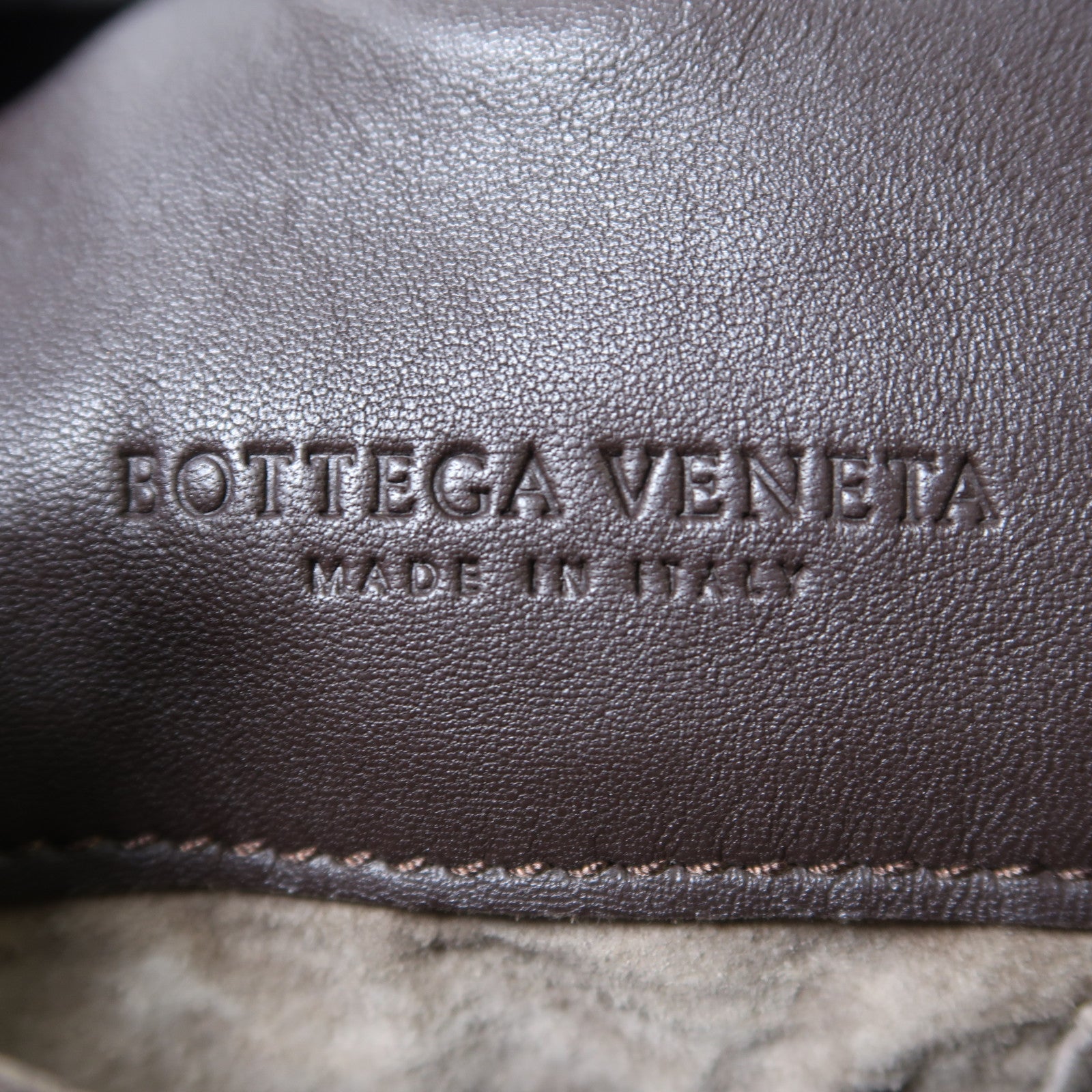 BOTTEGA VENETA 羊皮皮革Shoulder Bag肩背袋啡色