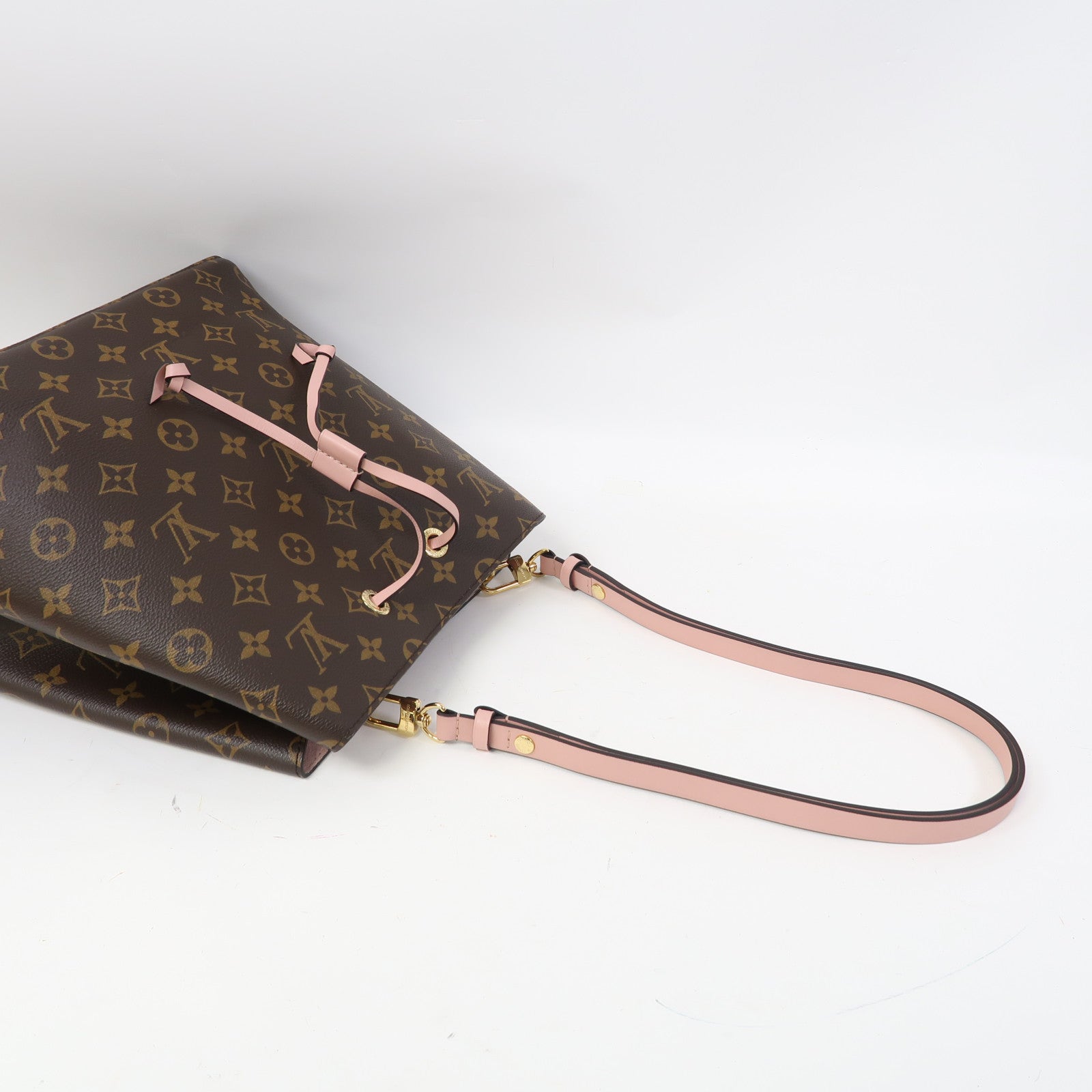 LOUIS VUITTON Monogram Neo Noe MM金扣肩背袋啡色