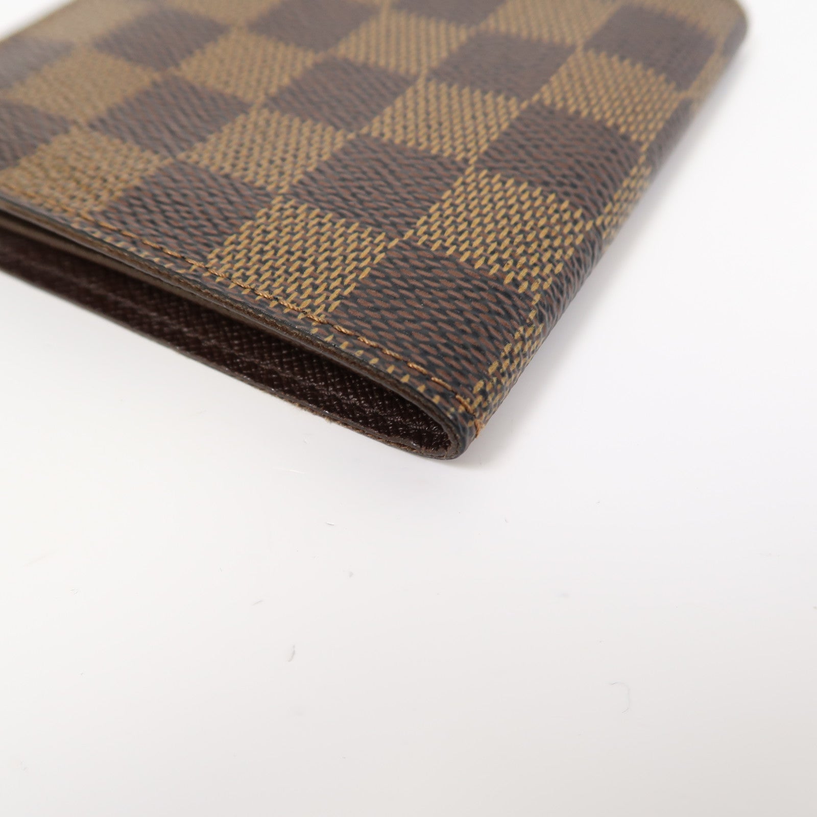 LOUIS VUITTON Damier Ebene Fold Wallet錢包啡色