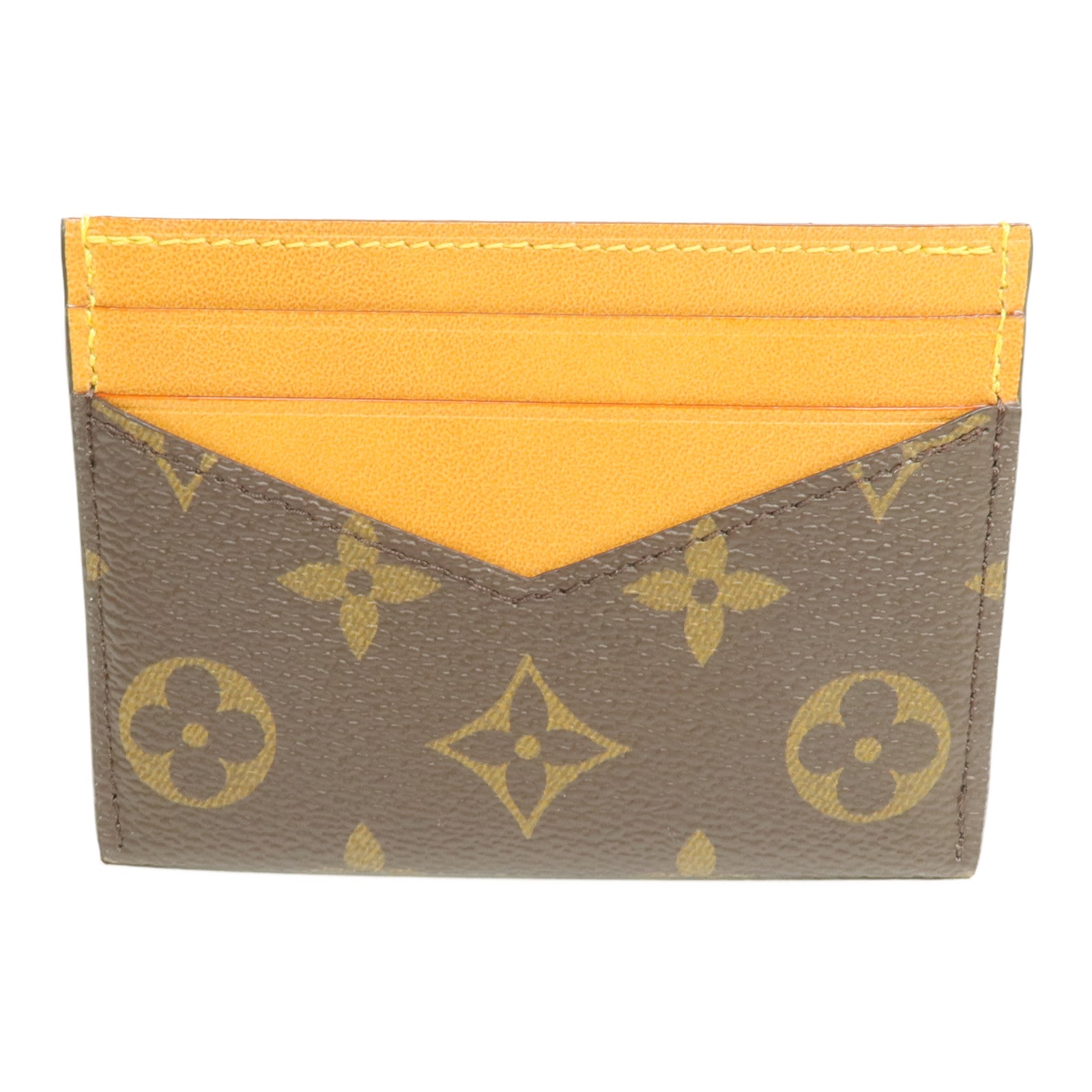 LOUIS VUITTON Monogram/皮革Triple Card Holder卡片套