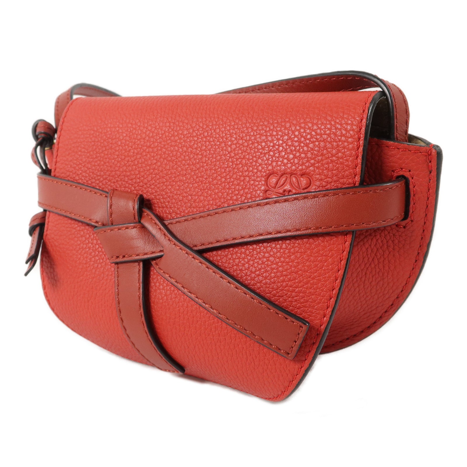 LOEWE 牛皮皮革Mini Gate肩背袋