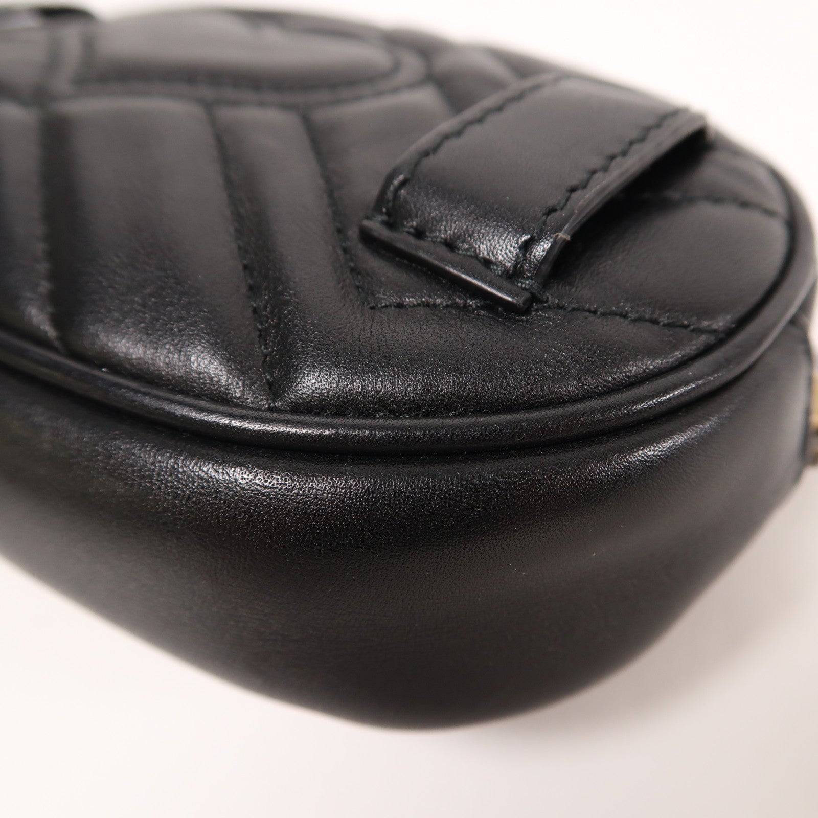 GUCCI 牛皮皮革GG Marmont金扣腰包