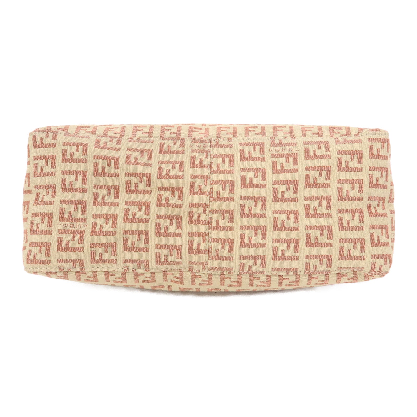 FENDI 帆布Shoulder Bag肩背袋粉紅色/米色