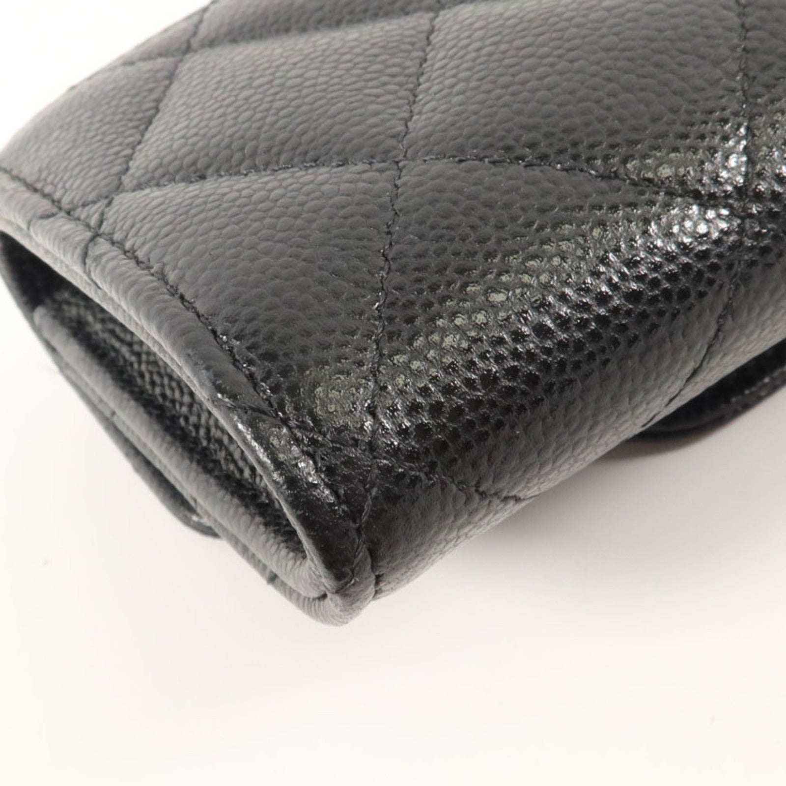 CHANEL 牛皮皮革Classic Small Flap Wallet金扣卡片套