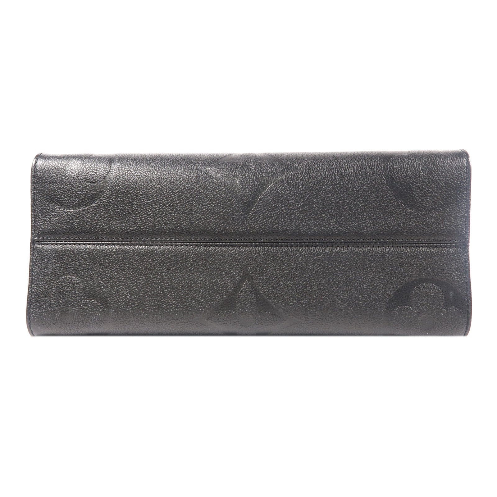 LOUIS VUITTON Monogram Empreinte On The Go金扣手挽肩背兩用袋黑色