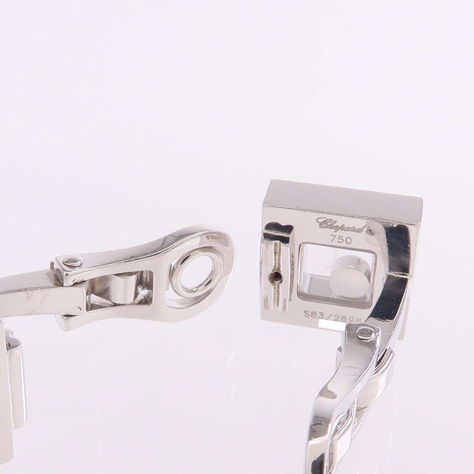 Chopard 18K白金Diamond Earrings鑽石耳環