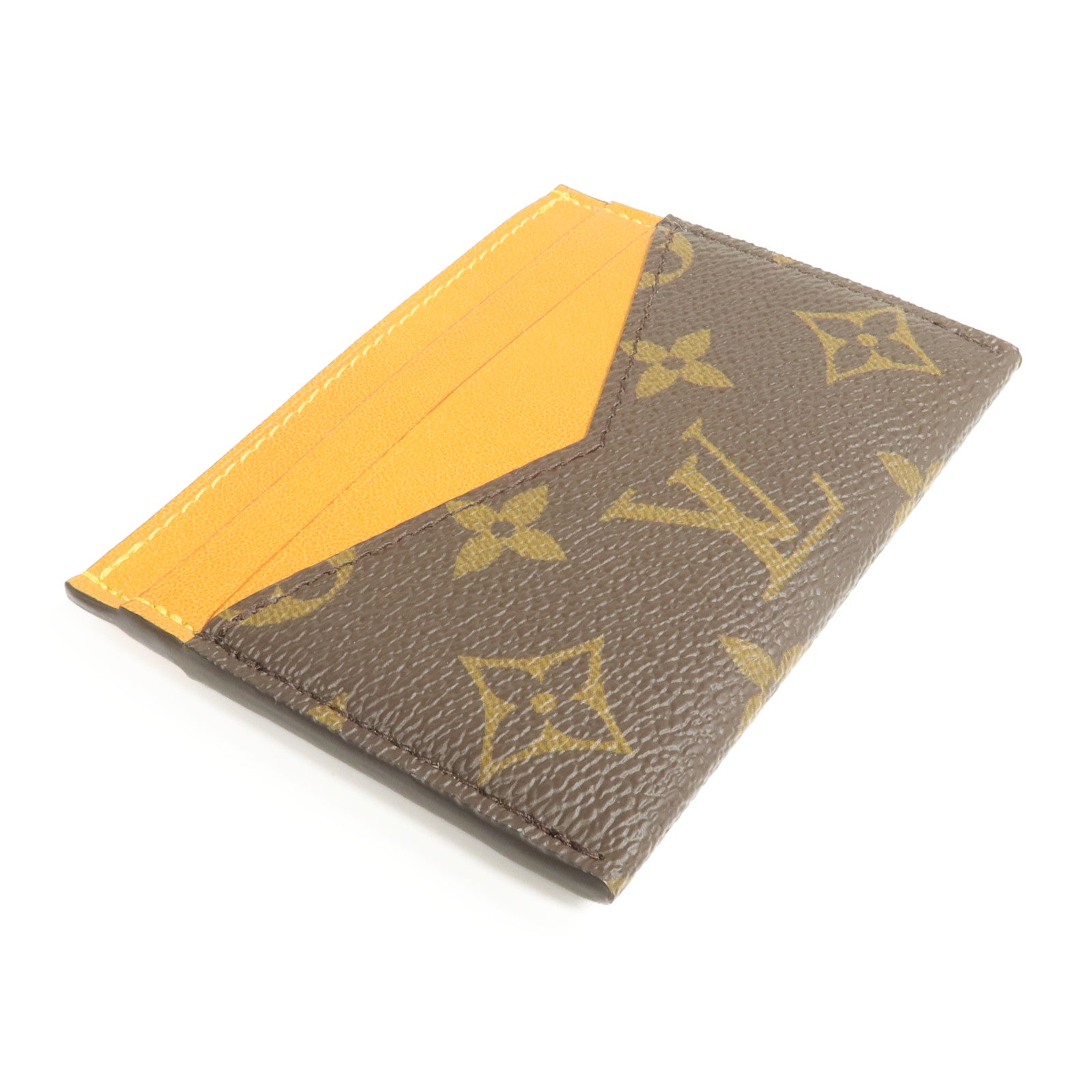 LOUIS VUITTON Monogram/皮革Triple Card Holder卡片套