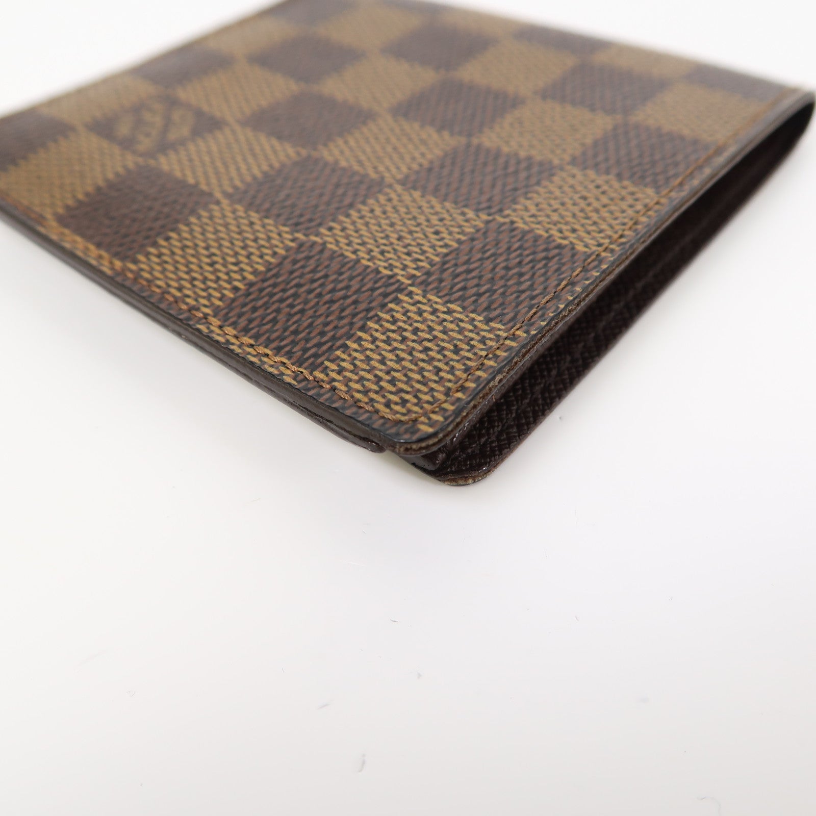 LOUIS VUITTON Damier Ebene Fold Wallet錢包啡色