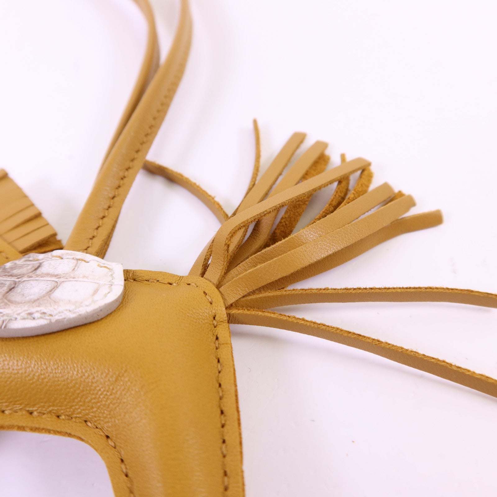 HERMES Milo/Alligator皮革Rodeo PM掛飾