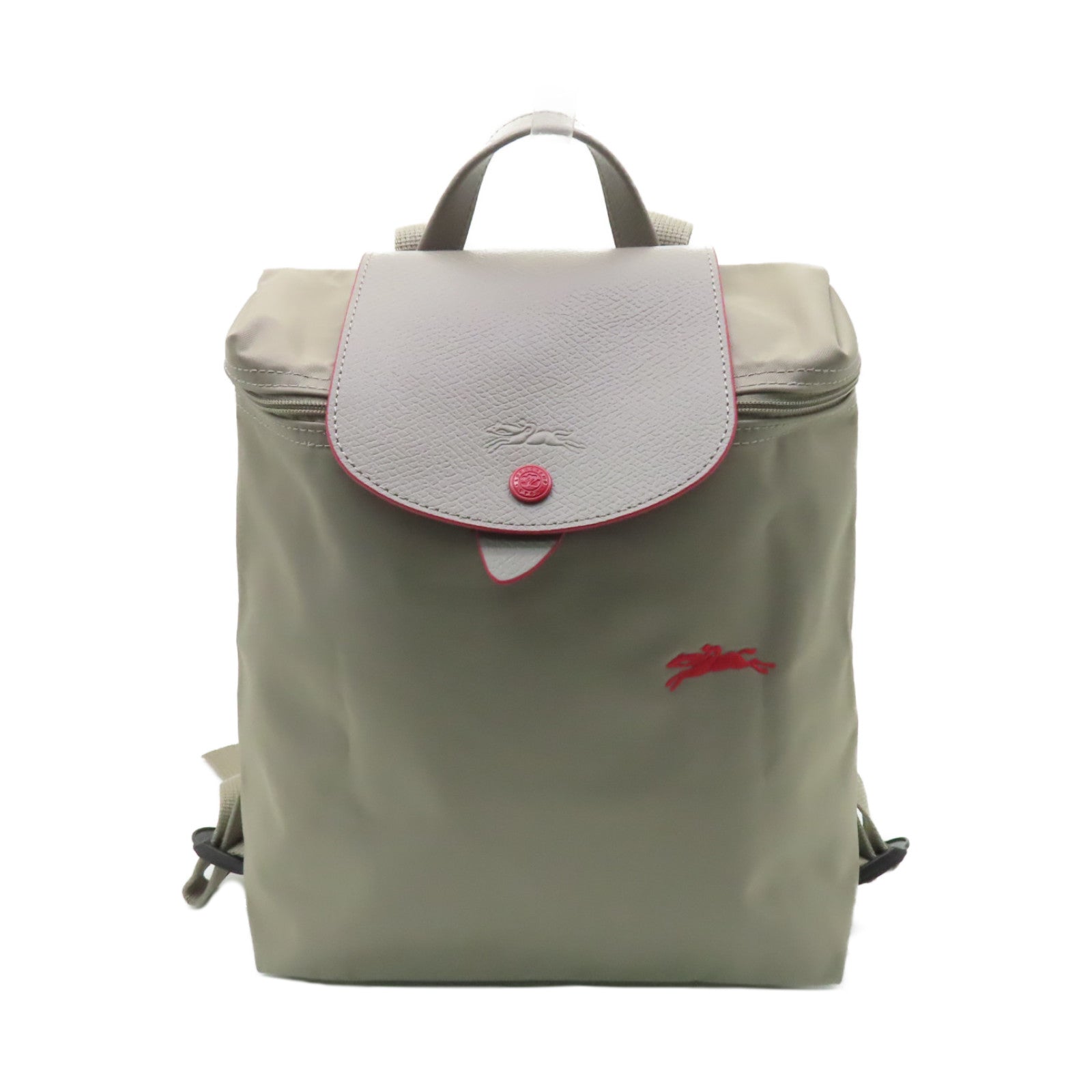 Longchamp 【激減優惠】尼龍Backpack銀扣背包灰色