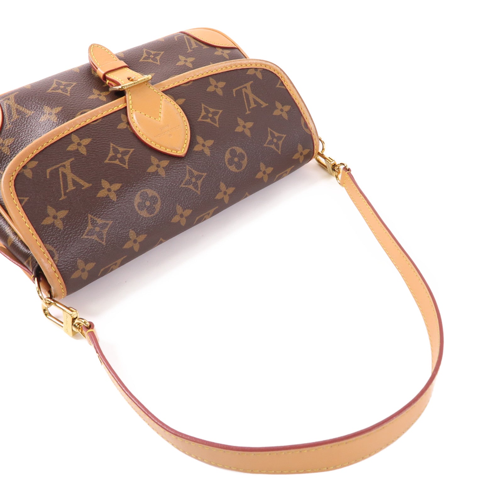 LOUIS VUITTON Monogram Diane金扣肩背袋