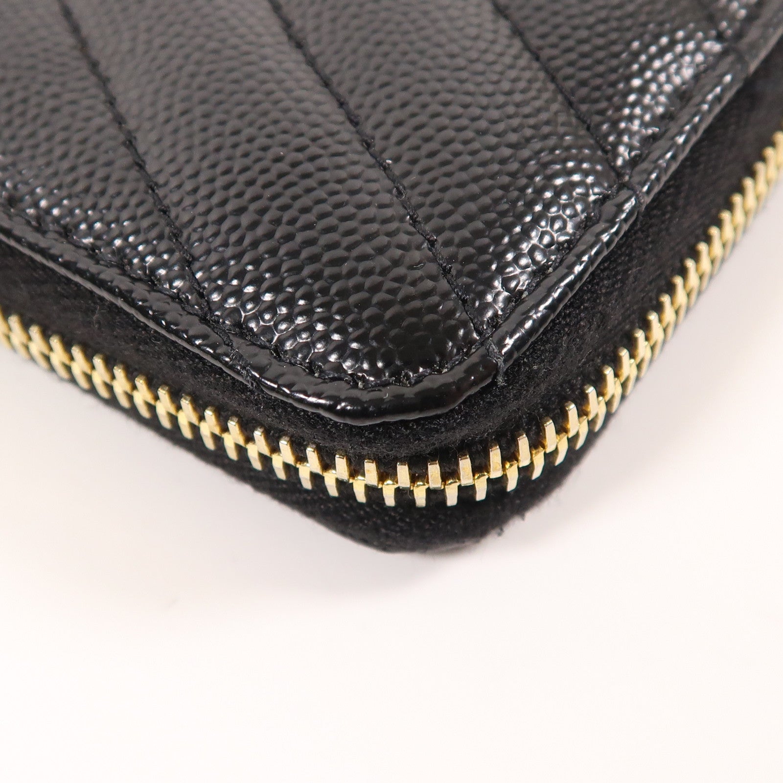 SAINT LAURENT 牛皮皮革Long Wallet金扣長錢包