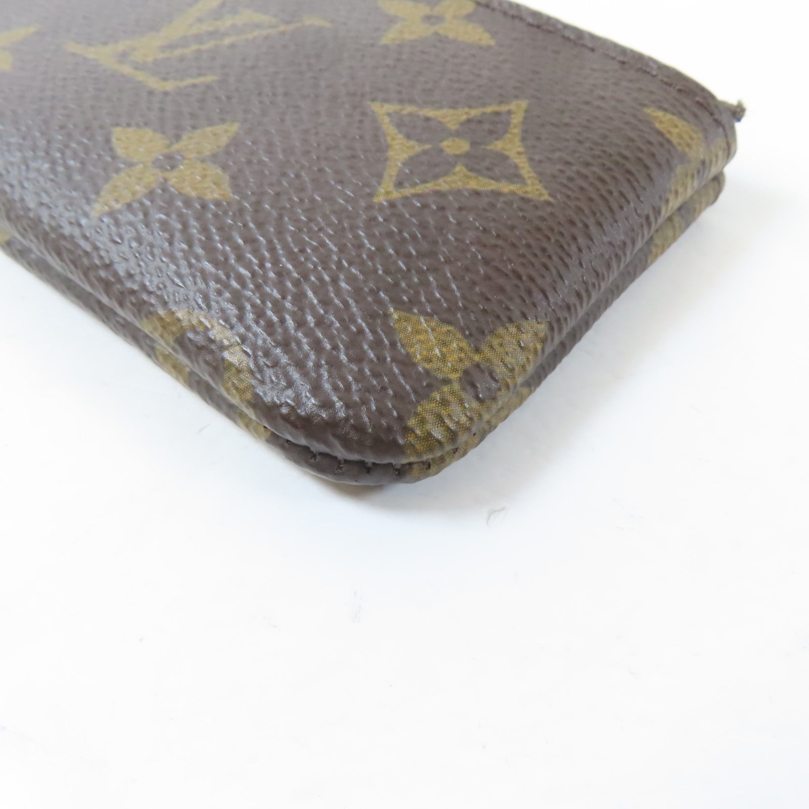 LOUIS VUITTON Monogram Coin Case金扣零錢包啡色
