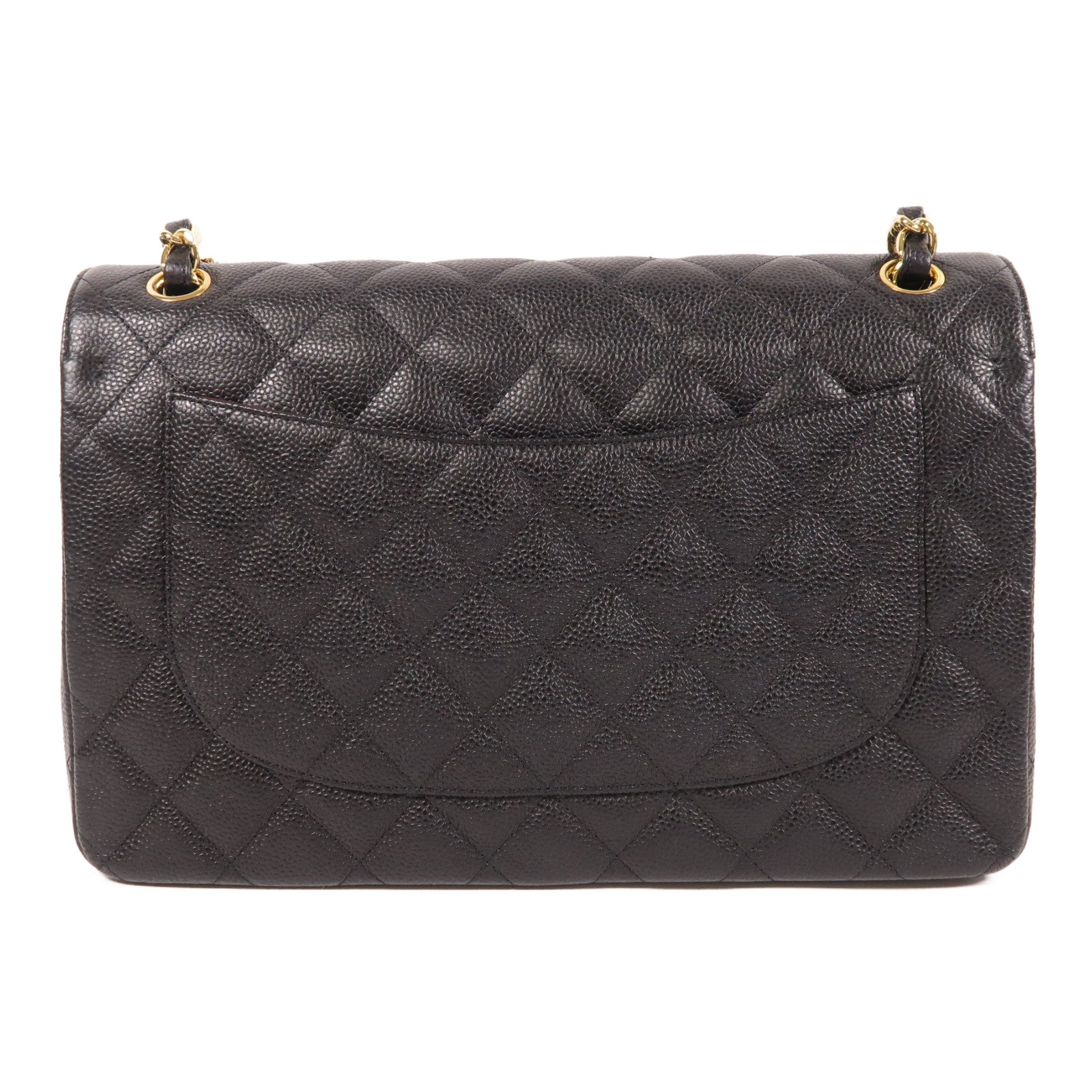 CHANEL 牛皮皮革Large Classic金扣鏈帶肩背袋