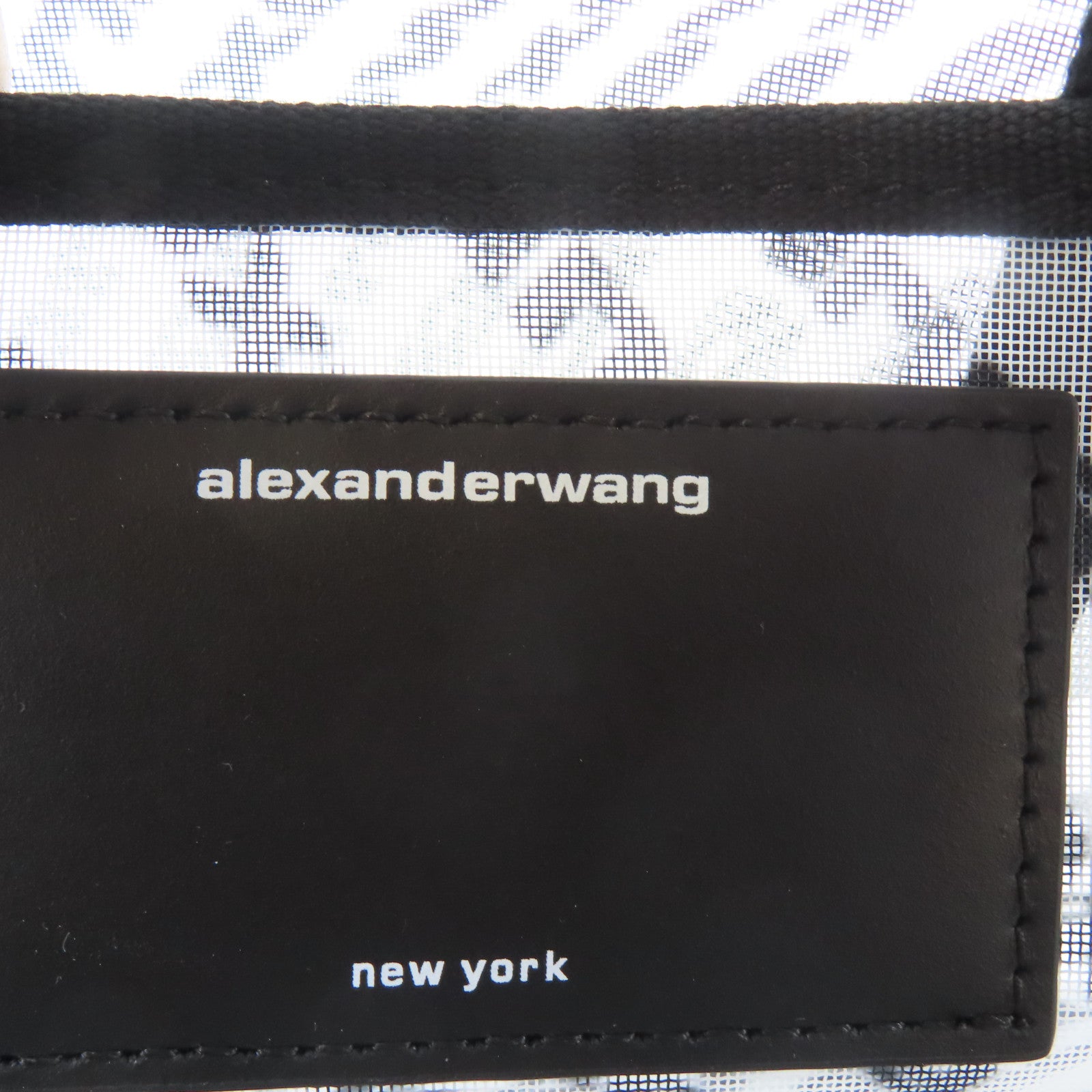 SELECTION 【激減優惠】塗層帆布Alexender Wang Tote手挽袋白色/黑色