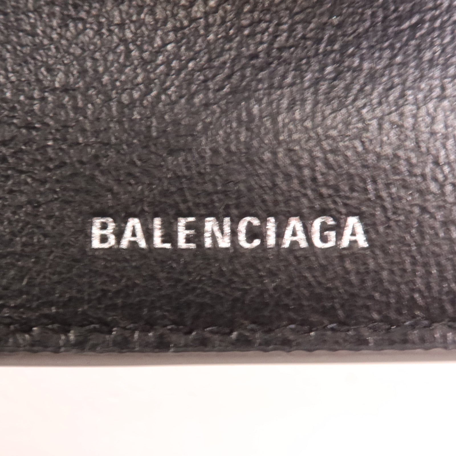 BALENCIAGA 牛皮皮革Wallet銀扣錢包