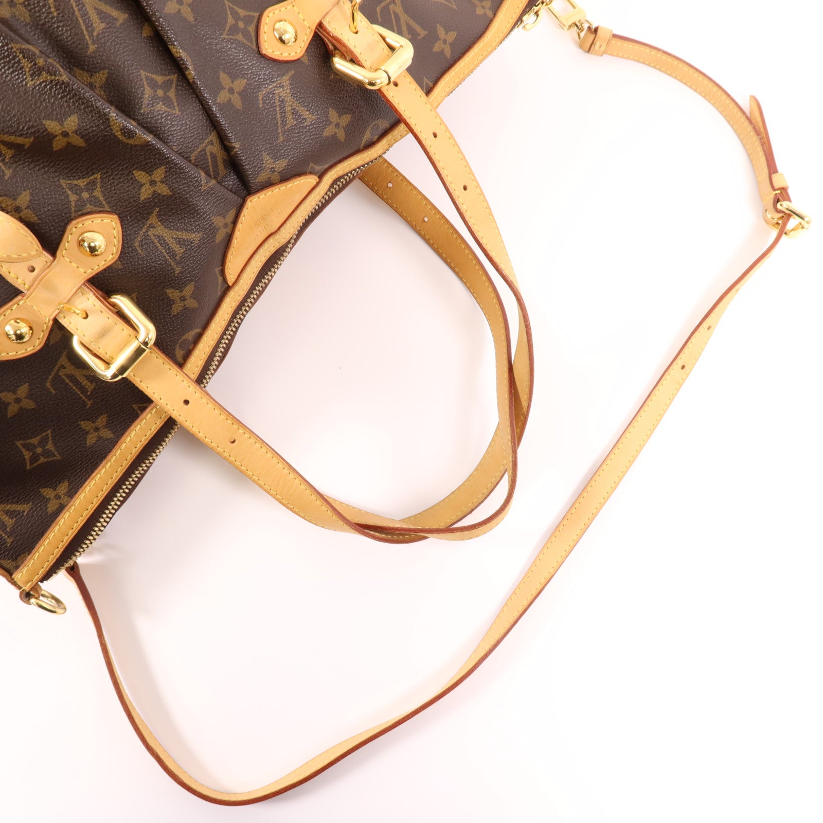 LOUIS VUITTON Monogram Palermo GM金扣手挽肩背兩用袋