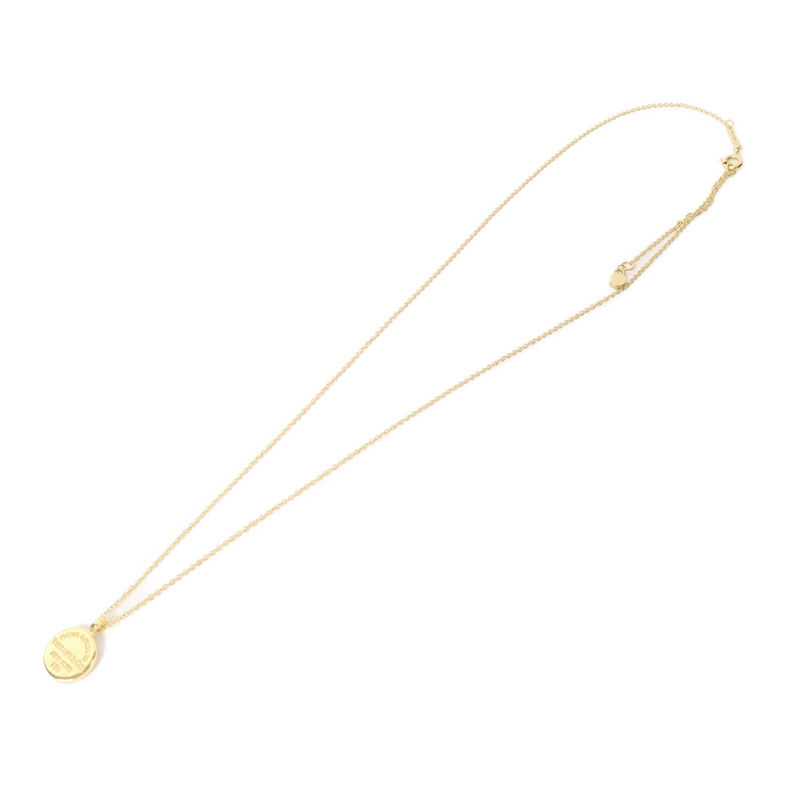 TIFFANY＆CO 18K金Return to Tiffany Round Tag Necklace項鍊