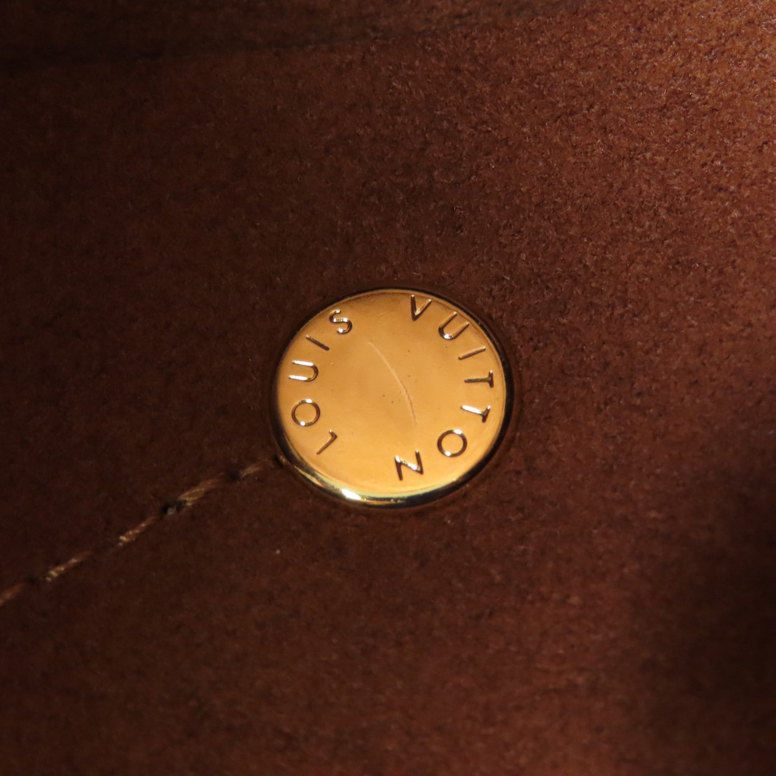 LOUIS VUITTON Monogram Empreinte Neo Alma BB金扣手挽肩背兩用袋米色